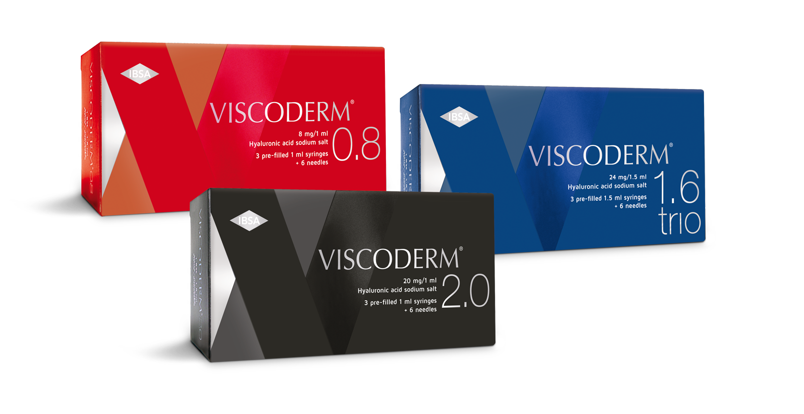 Viscoderm<sup>®</sup> 0.8 <br>Viscoderm<sup>®</sup> 1.6 <br>Viscoderm<sup>®</sup> 2.0